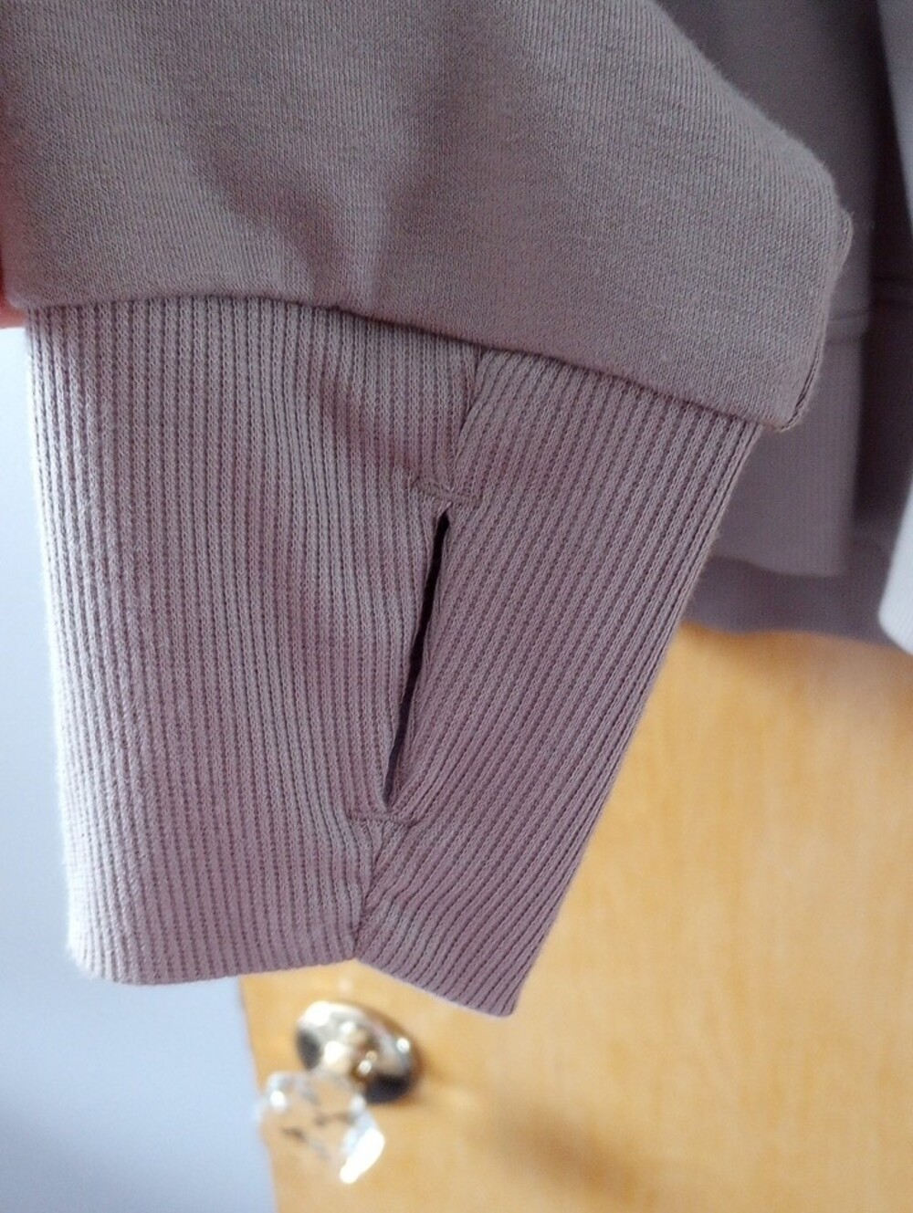 Avia Taupe Crewneck Active Top - Picture 4 of 8